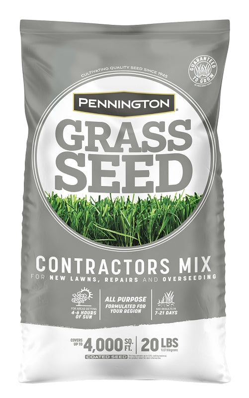 Pennington 100516637 Contractors Mix Grass Seed, 20 lb