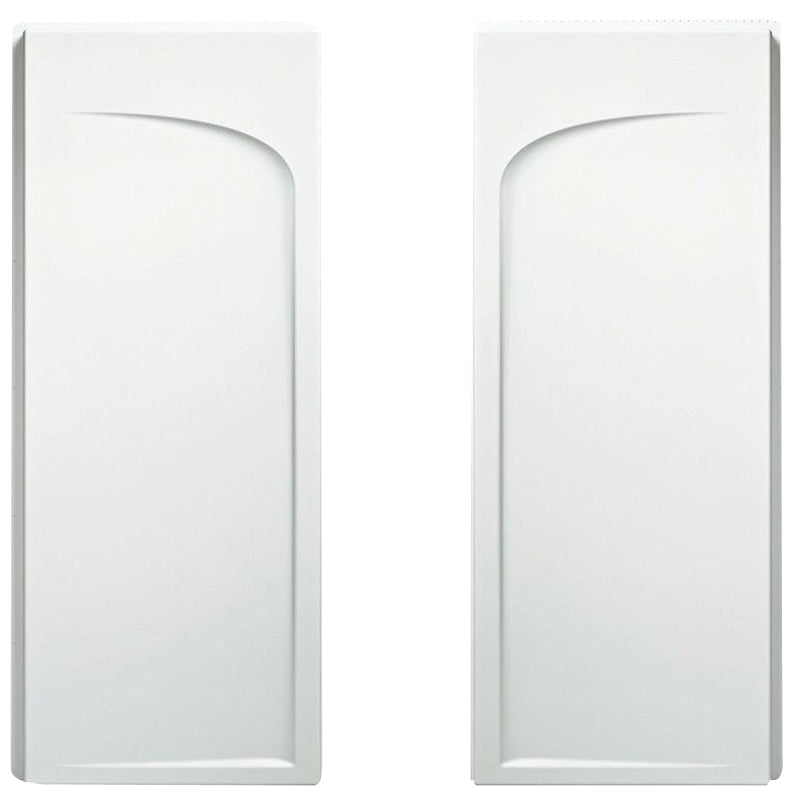 Sterling Ensemble 72175100-0 Shower End Wall Set, 71-1/4 in L, 30 in W, Vikrell, High-Gloss, Alcove Installation, White