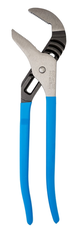 CHANNELLOCK 460 Tongue and Groove Plier, 16-1/2 in OAL, 3-3/4 in Jaw Opening, Blue Handle, Cushion-Grip Handle
