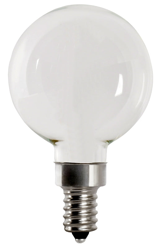 Feit Electric BPG1660W950CAFIL2 LED Light Bulb, Globe, G16 Lamp, 60 W Equivalent, E12 Lamp Base, Dimmable