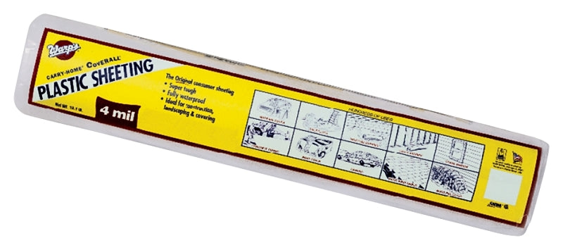 Warp's 4CH-350 Poly Film, 50 ft L, 3 ft W, Clear