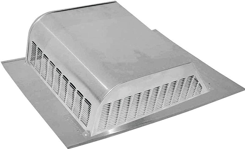 Lomanco LomanCool 750 Static Roof Vent, 16 in OAW, 50 sq-in Net Free Ventilating Area, Aluminum, Mill