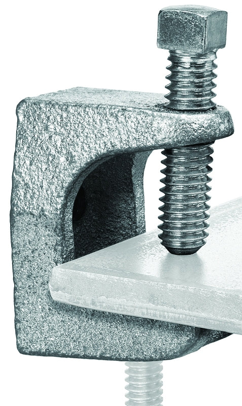 SuperStrut Z503-5 Beam Clamp, Iron, Silver, Electro-Plated