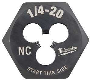 Milwaukee 49-57-5334 Threading Die, 1/4-20 Thread, Coarse Thread, HCS