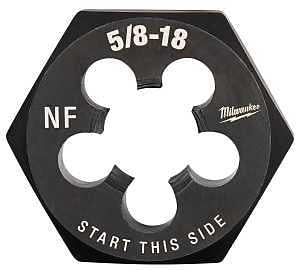 Milwaukee 49-57-5371 Threading Die, 5/8-18 Thread, Fine Thread, HCS