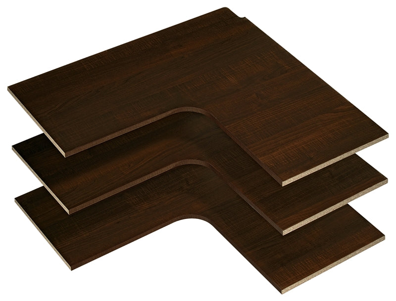 Easy Track RS3003-T Corner Shelf, 14 in L, 29-7/8 in W