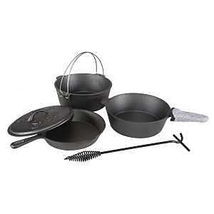 Stansport 16903 Pre-Seasoned Cook Set, Iron