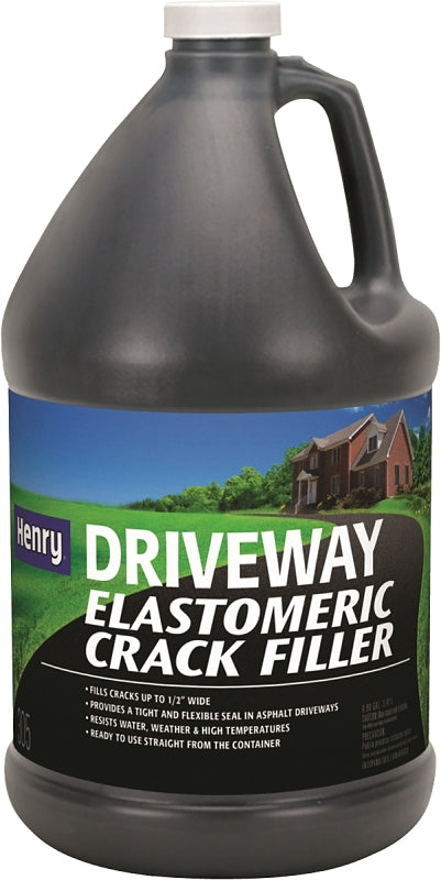 Henry HE305 Series HE305447 Driveway Crack Filler, Liquid, Black, Slight, 0.9 gal Jug