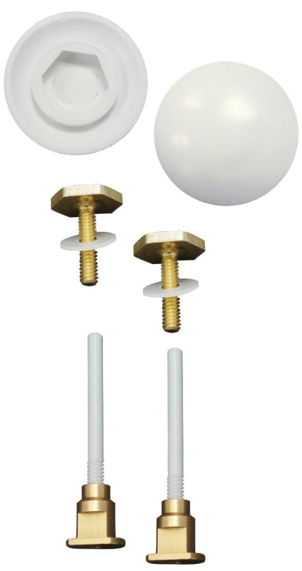 Keeney K835-171 EZ Install Cap and Bolt Set, White