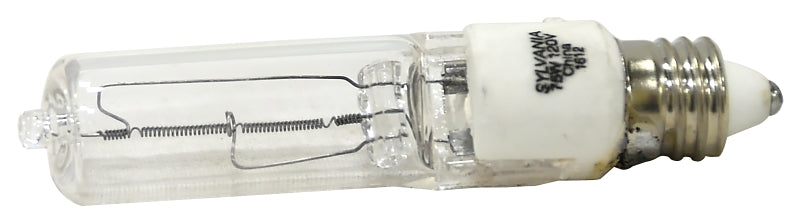 Sylvania 58884 Specialty Halogen Lamp, 75 W, Candelabra E11 Lamp Base, T3 Lamp, 1400 Lumens, 2950 K Color Temp