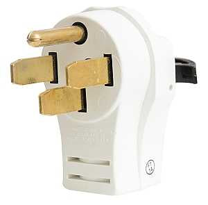 Woods 548303 Gas Range Adapter, 2, 3-Pole, 15 A, 125/250 V, 1-Outlet, NEMA: 5-15R, White