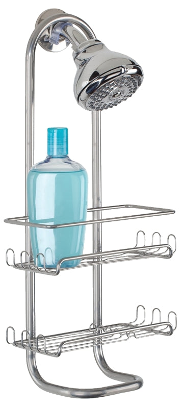 iDESIGN Classico Series 60166 Shower Caddy, 2-Shelf, Steel, 4-1/2 in OAW, 21 in OAH, 12 in OAD