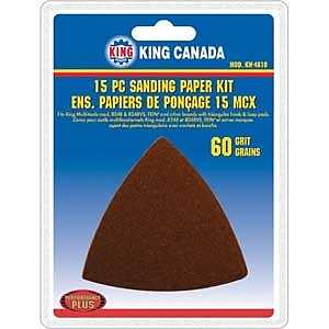 King Canada KW-4810 Sanding Paper Kit, 60 Grit