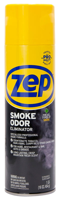 Zep ZUSOE16 Smoke Odor Eliminator, 16 oz Can