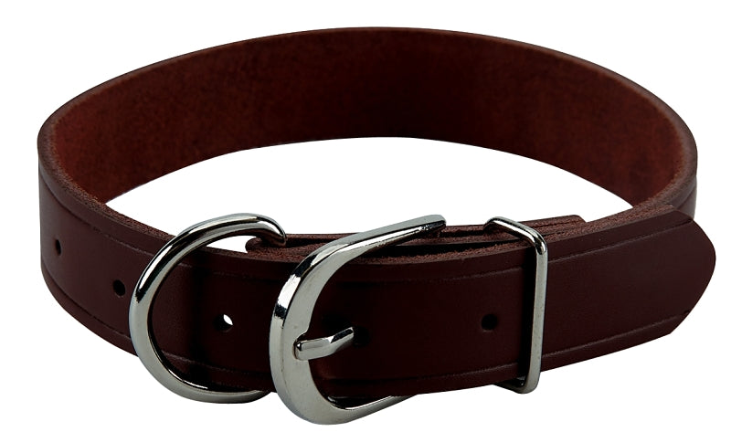 Boss Pet PDQ 30019 Hunting Collar, 19 in L Collar, 1 in W Collar, Leather, Brown