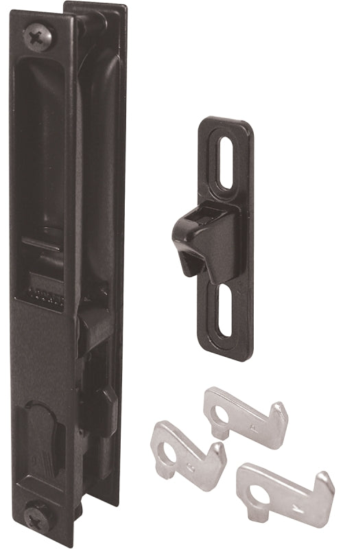 Prime-Line C 1043 Handleset, Aluminum, Painted, For: 1 to 1-1/4 in THK Glass Sliding Doors