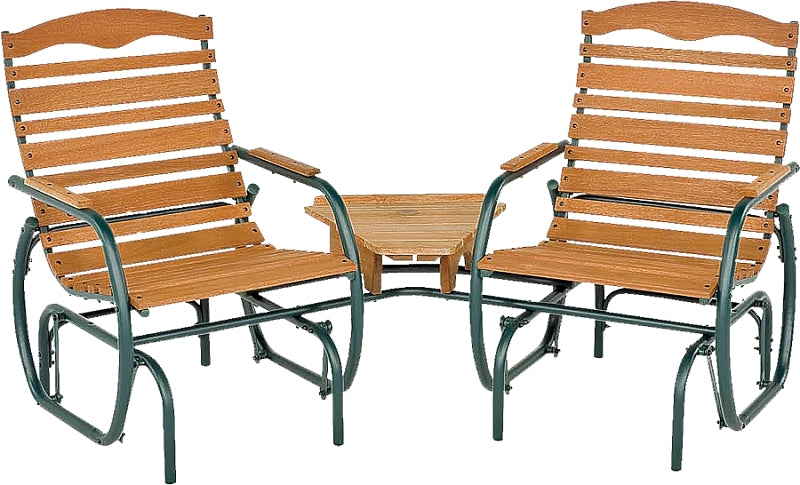 Seasonal Trends CG-43Z Glider Fin, 75-1/4 in W, 35-1/2 in D, 36-3/4 in H, 250 lb Seating, Bronze Frame