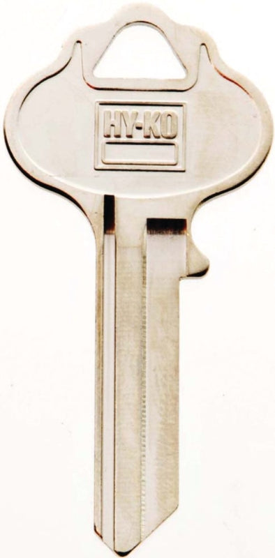 Hy-Ko 11010WR2 Key Blank, Brass, Nickel, For: Weiser Cabinet, House Locks and Padlocks