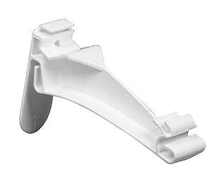 Amerimax M0622B/M0722B Gutter Hook, Polyolefin, White