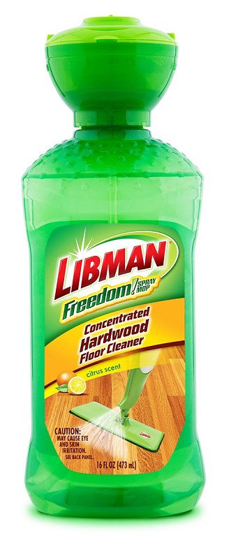 Libman Freedom Series 4007 Concentrated Hardwood Cleaner, 16 oz, PET Bottle, Liquid, Citrus, Clear