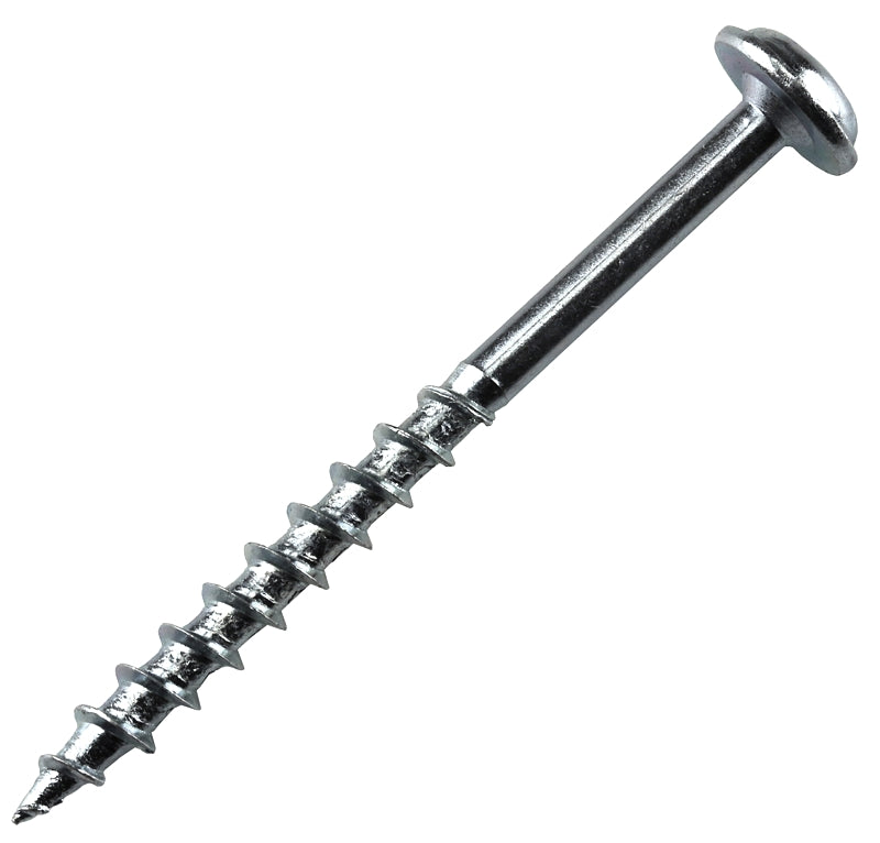 Kreg SML-C2 - 50 Pocket-Hole Screw, #8 Thread, 2 in L, Coarse Thread, Maxi-Loc Head, Square Drive, Carbon Steel, Zinc, 50/PK