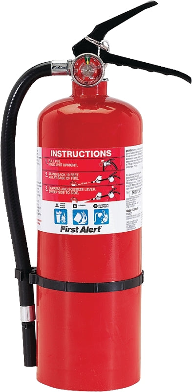 First Alert FE3A40A Fire Extinguisher, 5 lb, 3-A:10-B:C Class, Wall