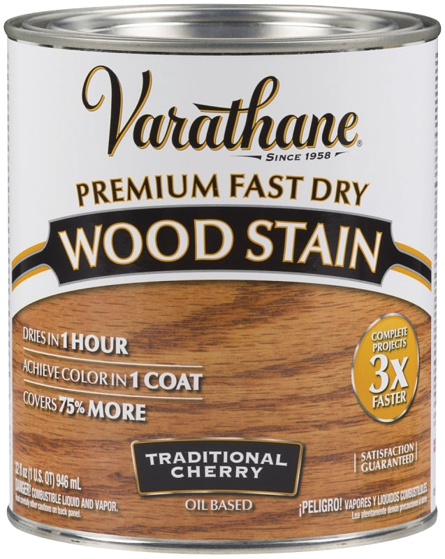 Varathane 262008 Wood Stain, Traditional Cherry, Liquid, 1 qt, Can