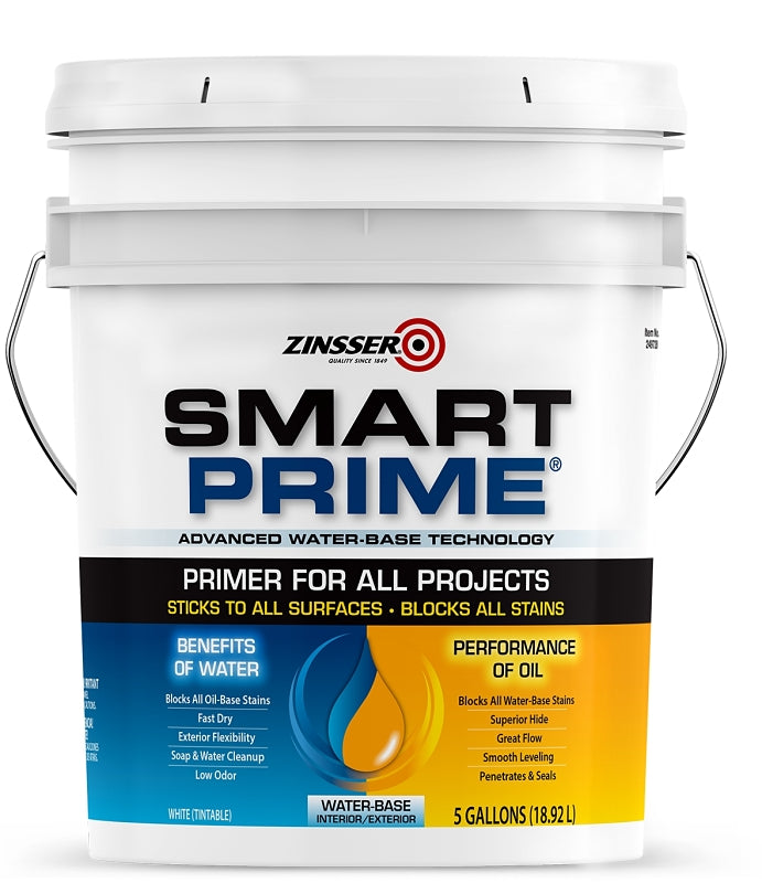 Zinsser 249728 Primer, White, 5 gal