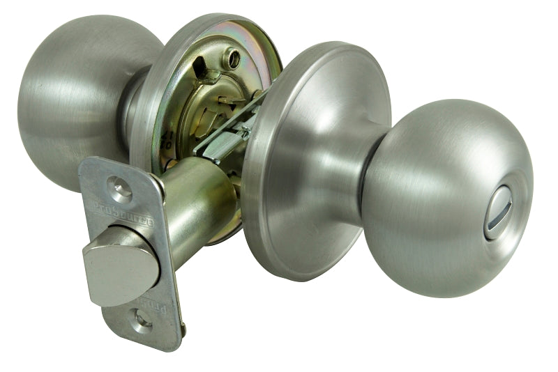 ProSource Privacy Lockset, Ball Design, Stainless Steel