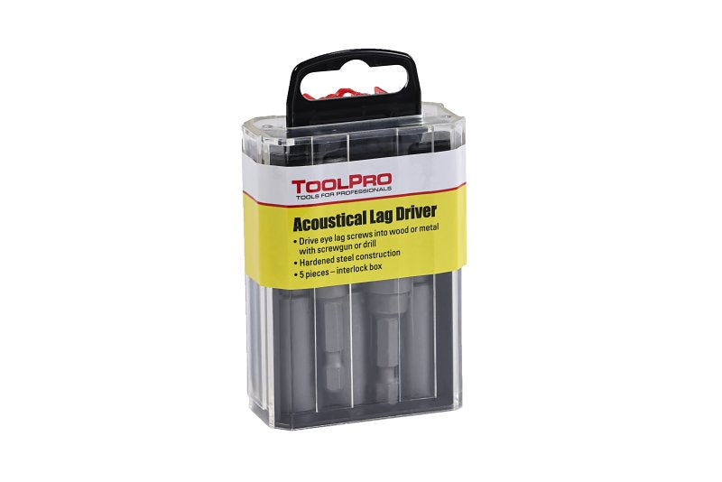 Toolpro TP05035 Eye Lag Driver, 5-Piece, Acoustical, Steel