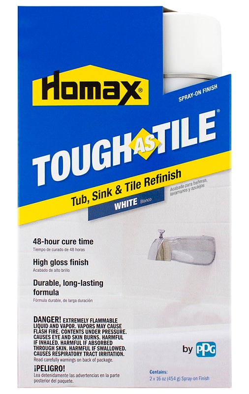 Homax 3157 Appliance Epoxy Spray Paint, Characteristic, White, 32 oz, Can