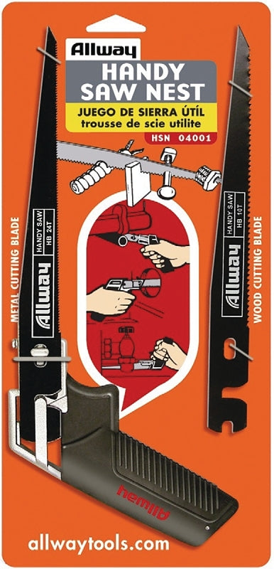 Allway Tools HSN Handy Saw Nest, 7-1/2 in L Blade, 10 and 24 TPI