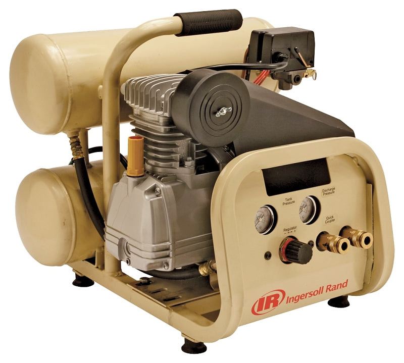 Ingersoll Rand P1IU-A9 Air Compressor, Tool Only, 4 gal Tank, 2 hp, 120 V, 135 psi Pressure, 1 -Stage, 4 cfm Air