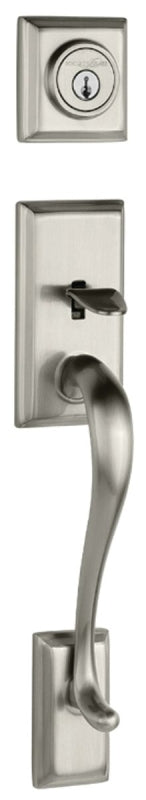 Kwikset 800HE-15 SMT Combination Lockset, Satin Nickel, 1 Grade, Re-Key Technology: SmartKey, Brass