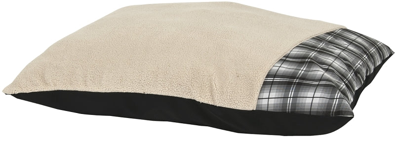 Aspenpet 26893 Pillow Pet Bed, 36 in L, 27 in W, High-Loft Polyester Fiber Fill, Corduroy Cover, Assorted