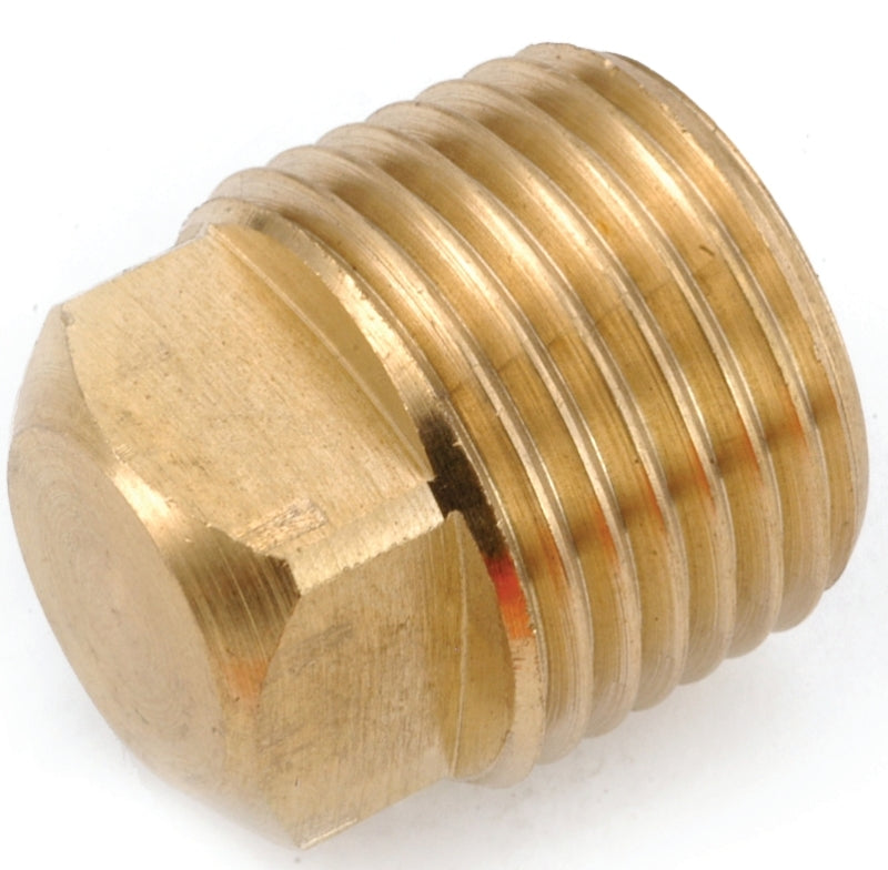 Anderson Metals 756109-04 Pipe Plug, 1/4 in, MIP, Square Head, Brass