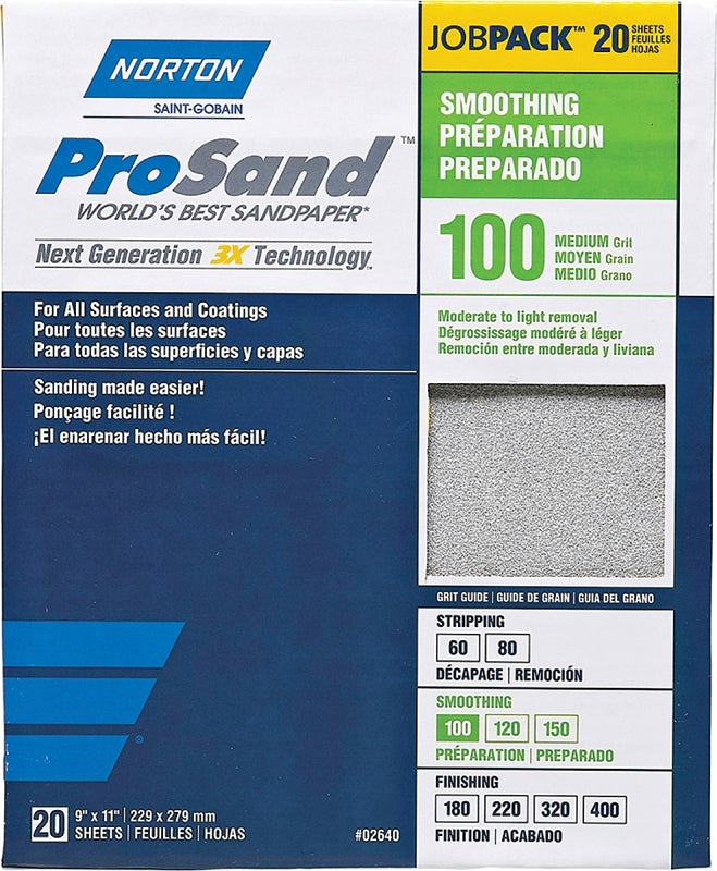 02640 SANDPAPER PRO 9X11 100