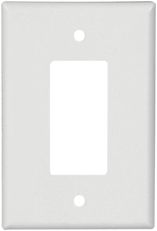 Eaton Wiring Devices 2751W-BOX Wallplate, 5-1/4 in L, 3-1/2 in W, 1 -Gang, Thermoset, White, High-Gloss
