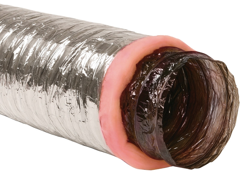 Imperial MEA-0610 Air Duct, 10 ft L, Polyester, Silver