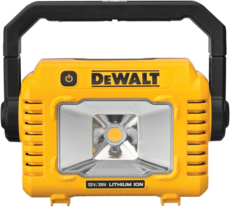 DeWALT DCL077B Cordless Compact Task Light, Lithium-Ion Battery, LED Lamp, 2000 Lumens Lumens, Black/Yellow