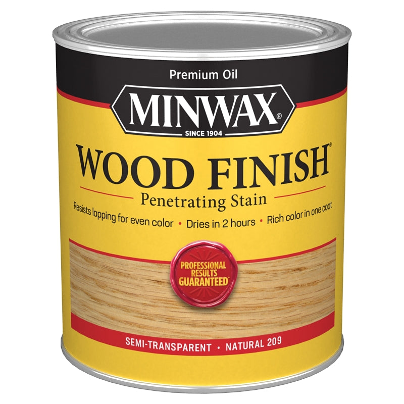 Minwax 70000444 Wood Stain, Natural, Liquid, 1 qt, Can