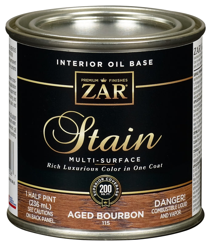 ZAR 11506 Wood Stain, Modern Walnut, Liquid, 0.5 pt, Can