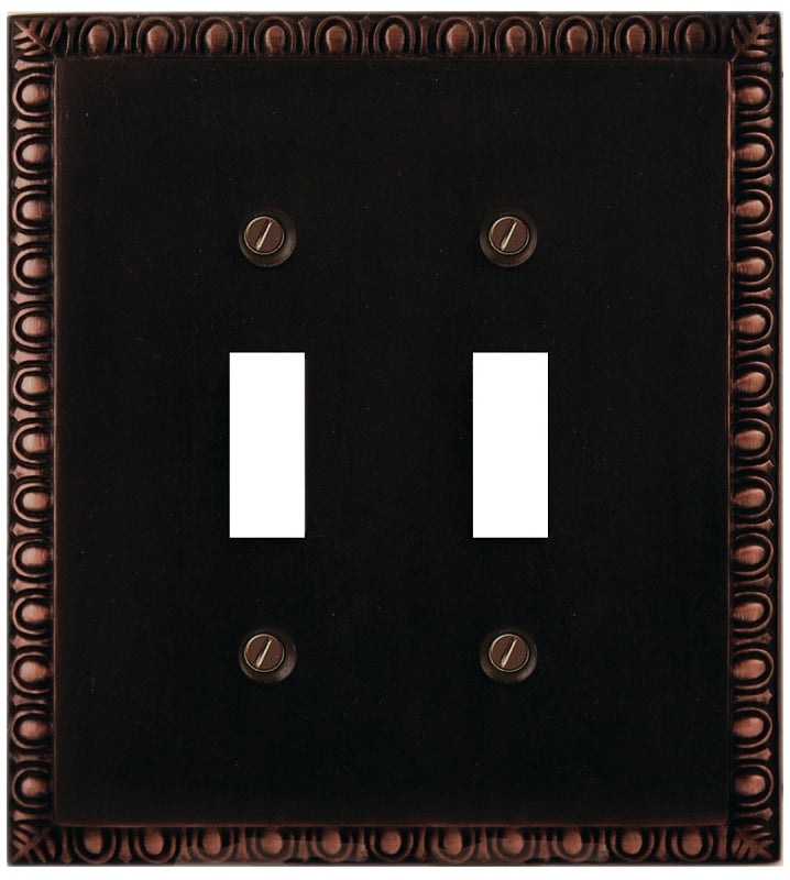 95TT WALLPLATE DBL-TOGGLE ORB