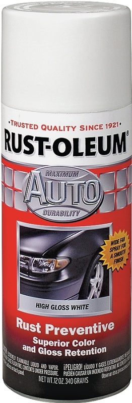 Rust-Oleum 252468 Automotive Spray Paint, Gloss, White, 11 oz, Can