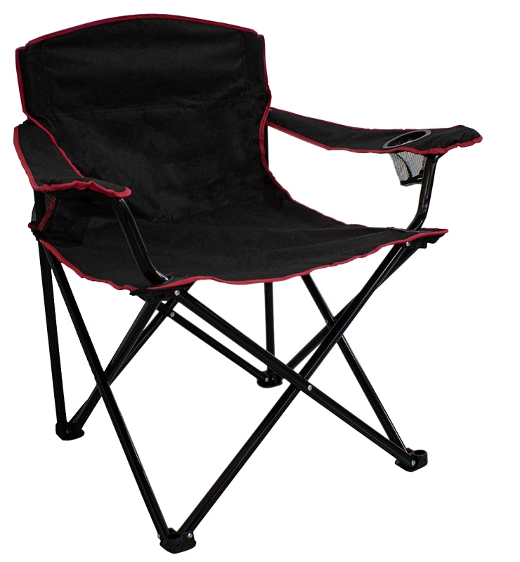 Seasonal Trends HQC01051-OR Quad Folding Chair, 89 cm W, 64 cm D, 90 cm H, 500 lb Capacity, Oxford Seat, Steel Frame