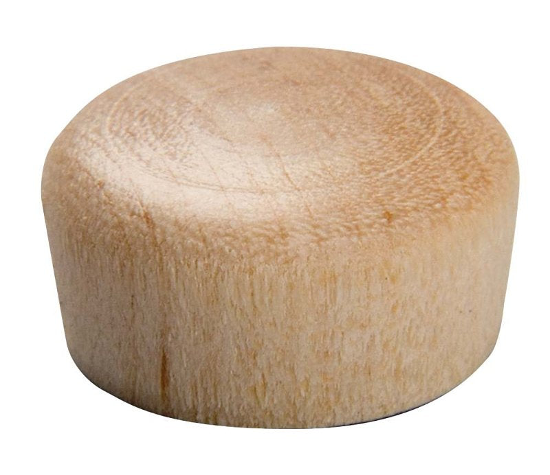 Waddell 8200.50 DP Round Head Plug, Birch Wood, 1/2 in Dia