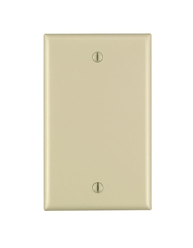 Leviton 001-86014-000 Wallplate, 4-1/2 in L, 2-3/4 in W, 0.22 in Thick, 1 -Gang, Thermoset Plastic, Ivory, Smooth