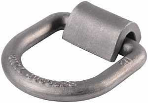 Keeper 89317-8C Surface Mount D-Ring Anchor, Heavy-Duty, Stainless Steel, Silver