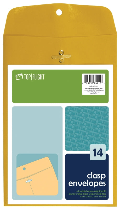 Top Flight 6911006 Envelope, Kraft Paper