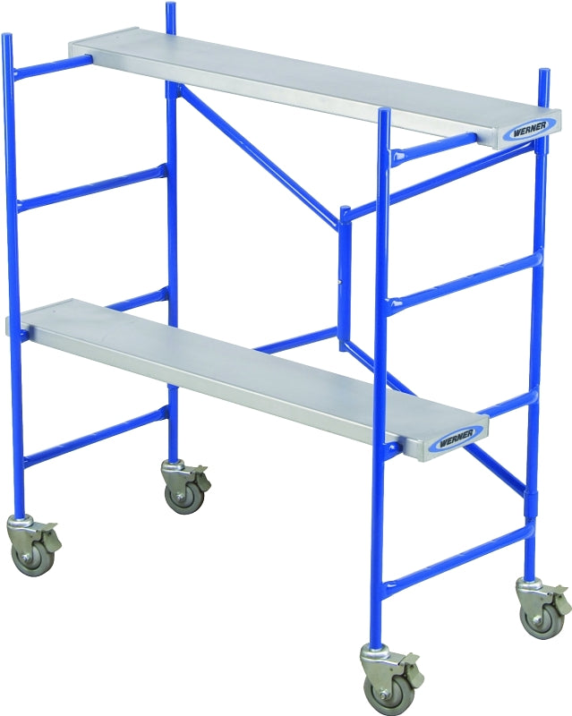 Werner PS-48 Portable Rolling Scaffold, 12 to 36 in H Adjustment, 500 lb